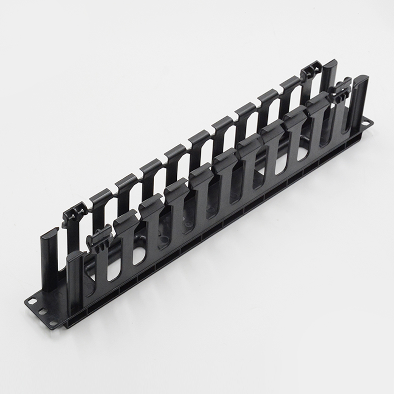 1U plastic cable organizer