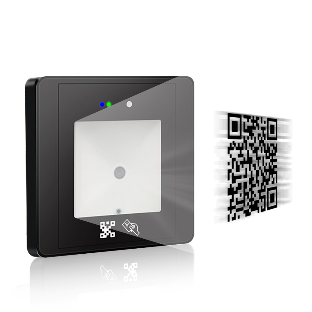 QR Code RFID Card Reader NFC 1D 2D QR Code Reader Access Control Barcode Scanner USB RS232 Wiegand for Kiosk Turnstile